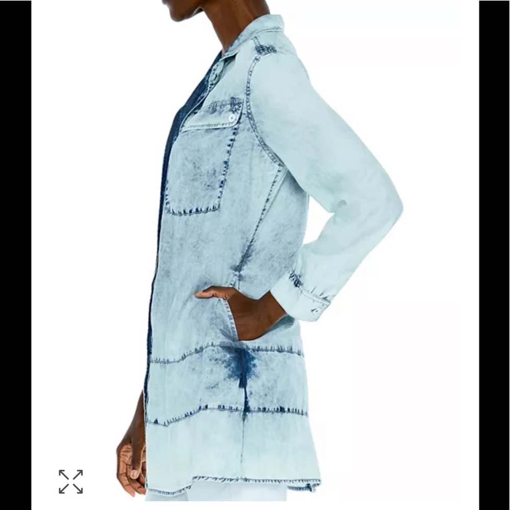 NIC+ZOE Denim Skies Shirt/Mini dress Size S. NWT - Picture 5 of 6
